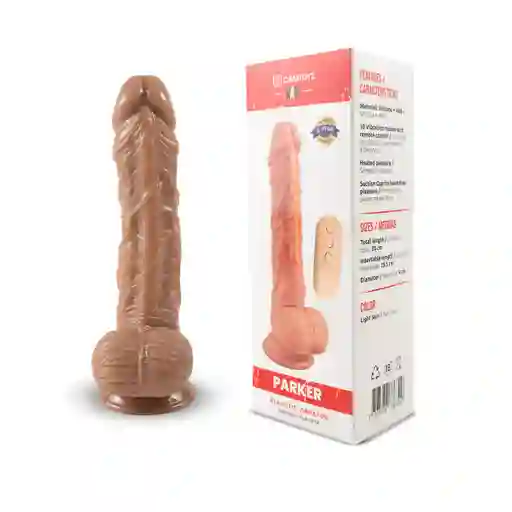 Vibrador Con Control Inalámbrico Realista Parker 20 Cm