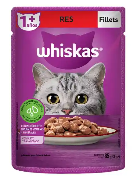 Whiskas Alimento Húmedo Para Gatos Sabor Carne