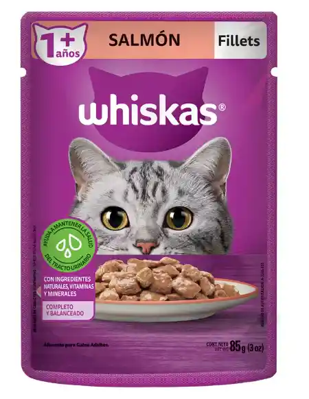 Whiskas Alimento Húmedo Para Gatos Sabor Salmón