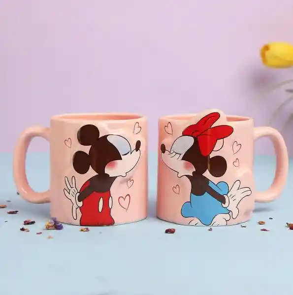 Set Mugs Pareja Mickey Y Minnie Vintage Disney (x2 Uds.)