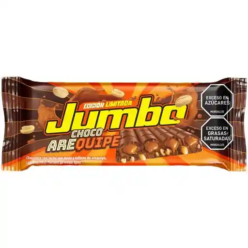 Chocolatina Jumbo Con Leche Mani Y Relleno De Arequipe Grade 170g Edicion Ilimitada