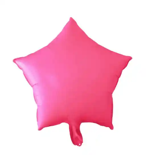 Globo Metalizado Estrella 18" Fucsia Neon