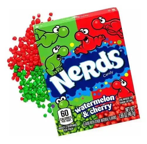 Dulces Nerds Candy Watermelon Y Cherry 46.7g