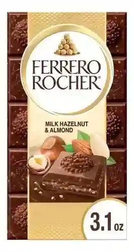 Tableta Ferrero Chocolate Con Leche Relleno De Avellanas Y Almendras 90g