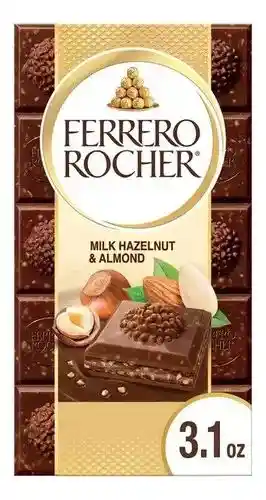 Tableta Ferrero Chocolate Con Leche Relleno De Avellanas Y Almendras 90g