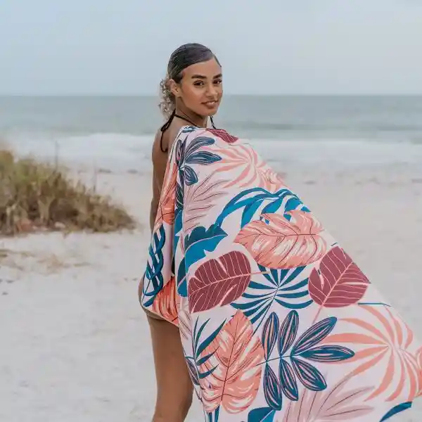 Toalla Playera De Microfibra Avellana