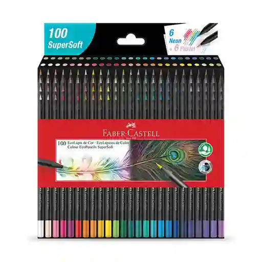 Faber Castell Caja De Colores X100 Supersoft