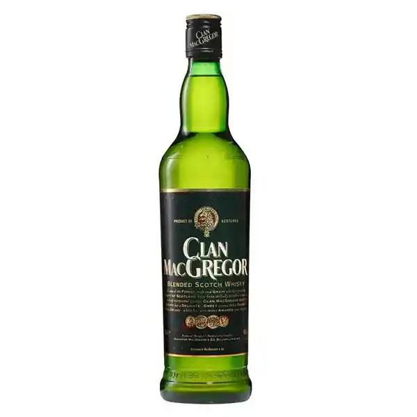 1 Botella Whisky Clan Mac Mc Gregor 700 Ml Original Estampillado