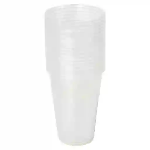 Vasos Transparentes Resistente En Plastico Por Paquete