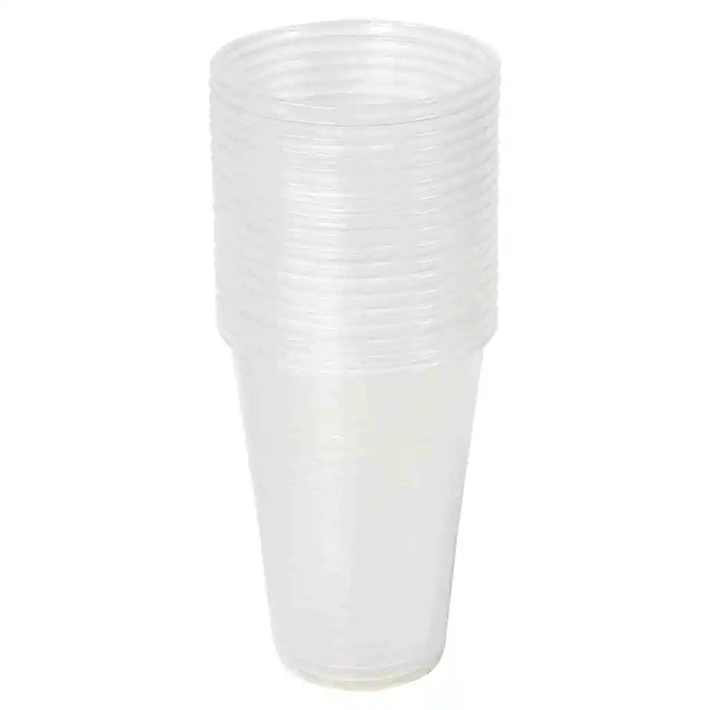 Vasos Transparentes Resistente En Plastico Por Paquete