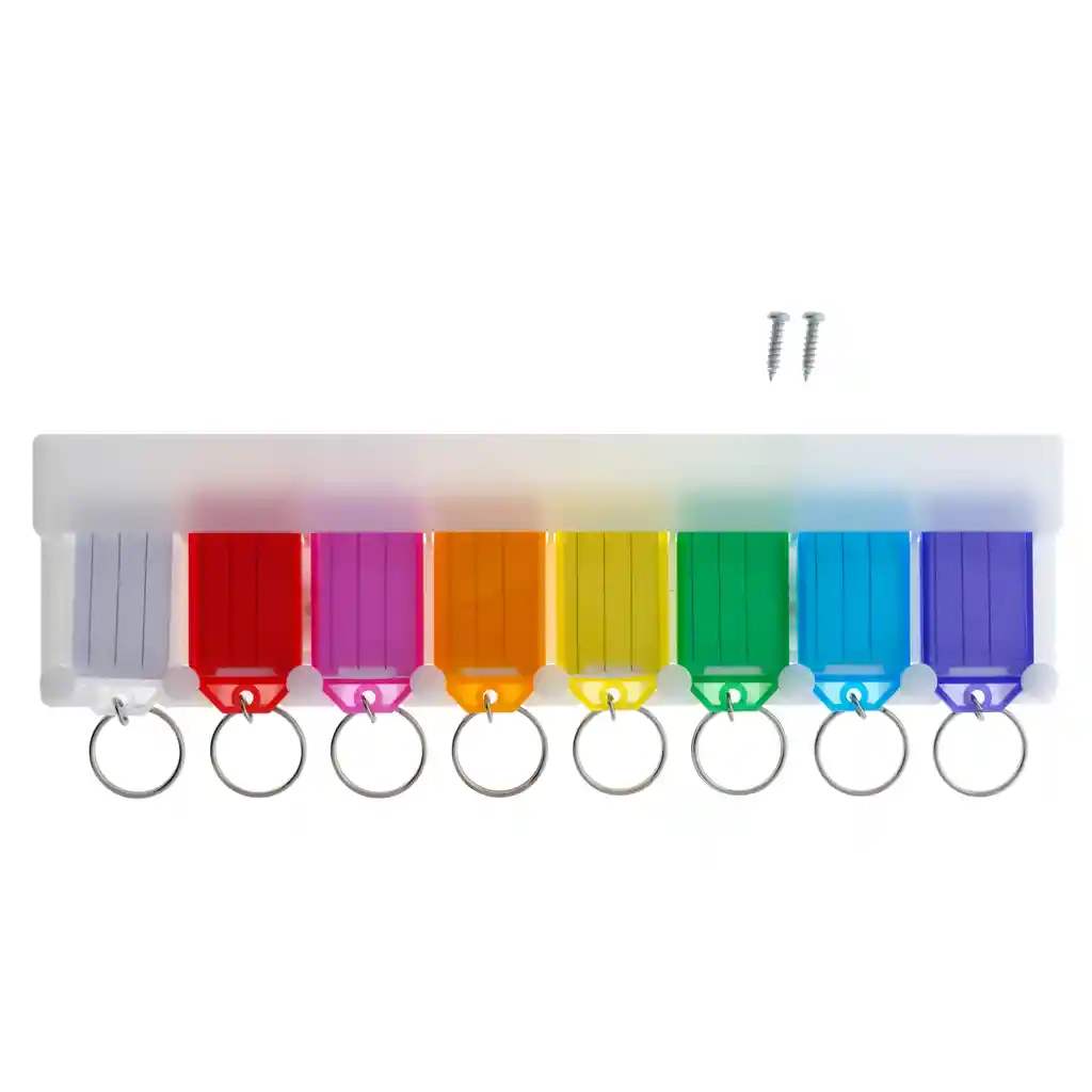Llaveros De Colores Surtidos En Plastico Con Portallaves