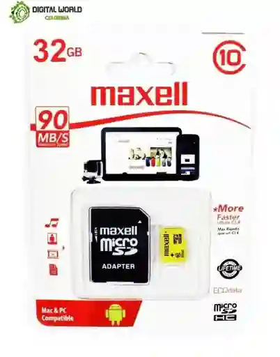 Micro Sd Maxell 32gb Hig Speed 10