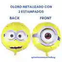 Kit Globos Metalizados Minions - Estrella X 2 Und Sin Inflar