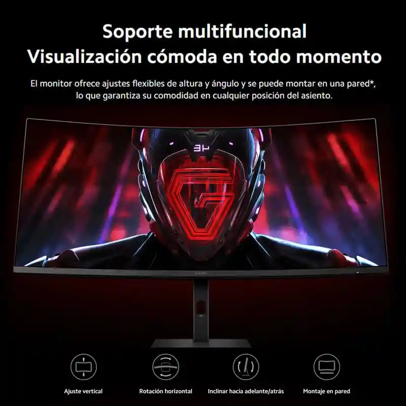 Monitor Gamer Curvo 34 Xiaomi G34wqi Ultrawide 1ms 180hz