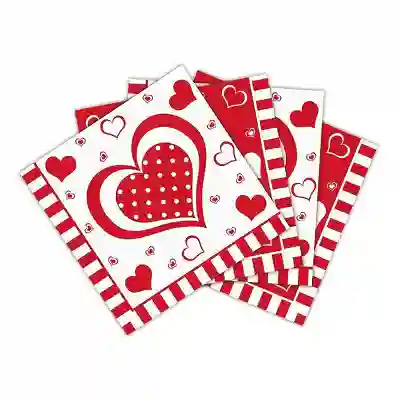 Servilleta De Corazones Paquete X 16