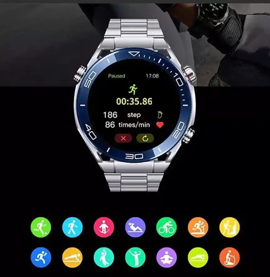 Reloj Inteligente Modelo Sk4 Smartwatch Plateado