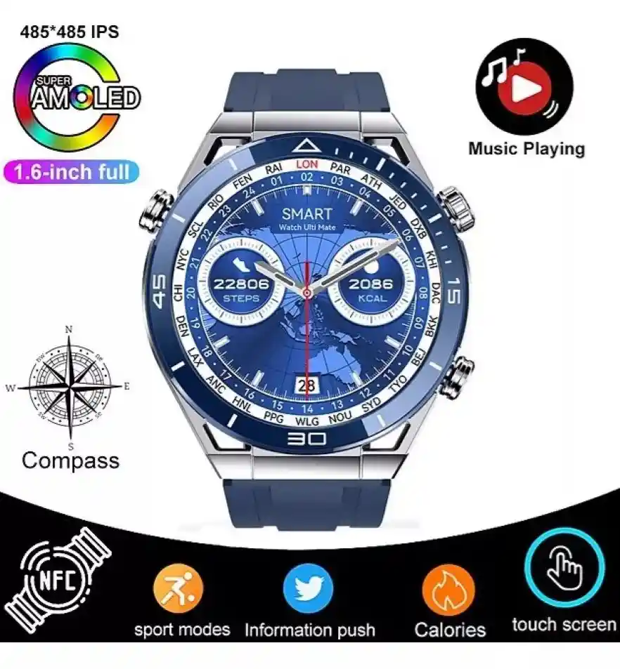 Reloj Inteligente Modelo Sk4 Smartwatch Plateado