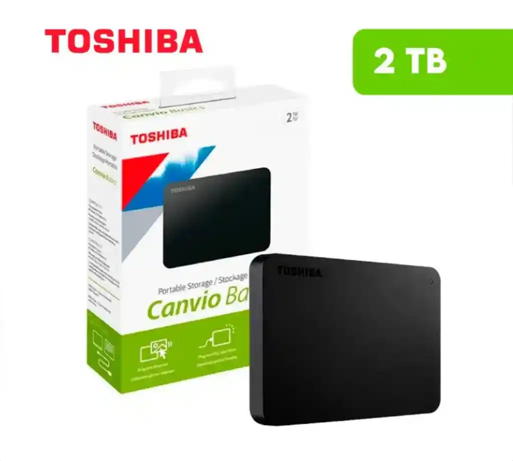 Disco Duro Externo Cavio Básic 2 Tb Toshiba