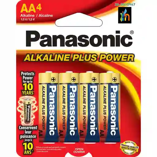 Paquete De Pilas Bateria Original Aa4 Panasonic Zinc