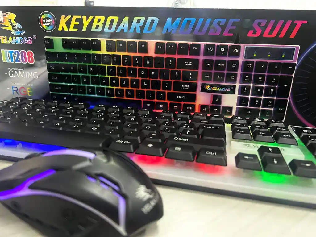 Combo Teclado Y Mouse Rgb Kt288