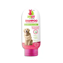 Shampoo 2 En 1 Dinky Perro Pelo Claro 300 Ml