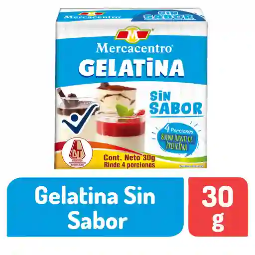 Gelatina Mercacentro Sin Sabor 30 G