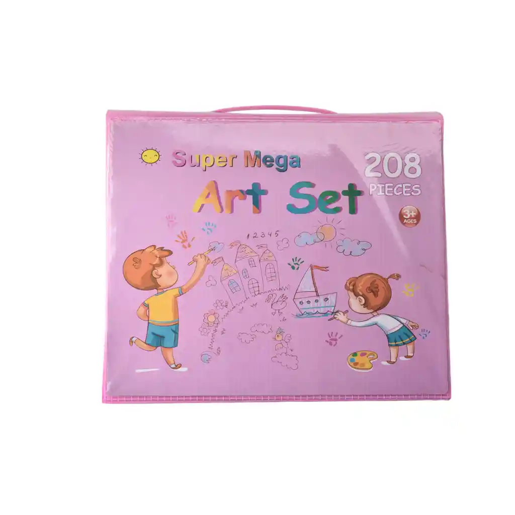 Set Kit De 208 Pcs Herramientas De Pinturas Dim:32x27x5