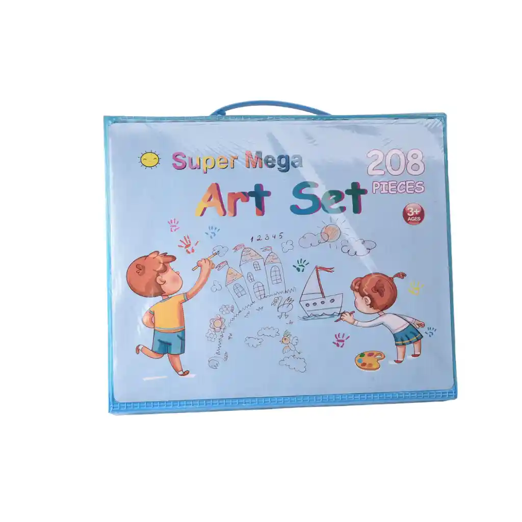 Set Kit De 208 Pcs Herramientas De Pinturas Dim:32x27x5