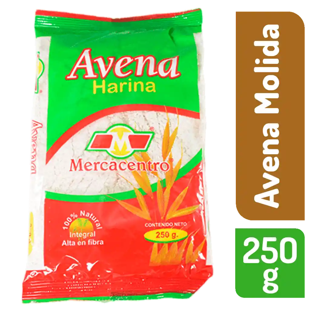 Avena Mercacentro Alta Fibra Molida 250 G