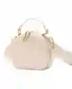 Bolso De Mano Diseño Circular Blanco