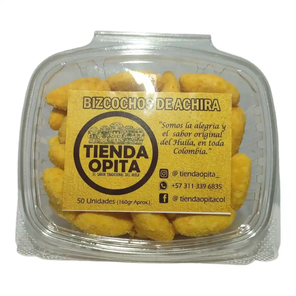 Biscochos De Achiras X 50 Unidades Tienda Opita