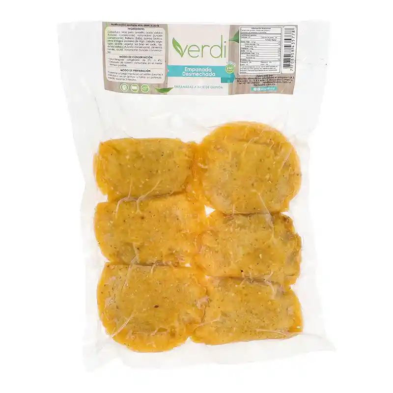 Empanadas Vegana Desmechada - Verdi 240g