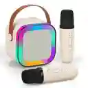 Set De Karaoke Portátil Para Niños Bluetooth Rgb 2mic K12