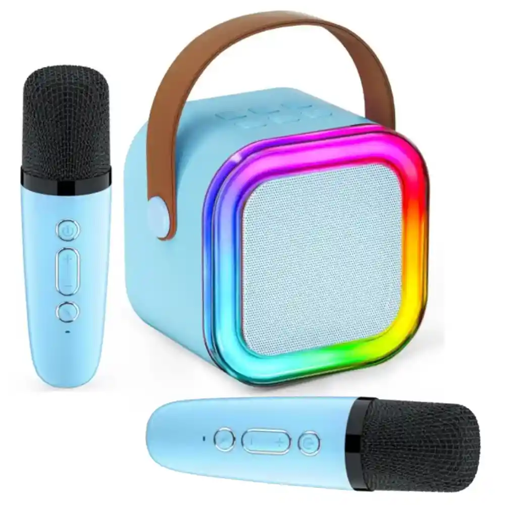 Set De Karaoke Portátil Para Niños Bluetooth Rgb 2mic K12