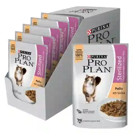 Pro Plan - Alimento Humedo Gato Esterilizado 15 Sobres De 85 G