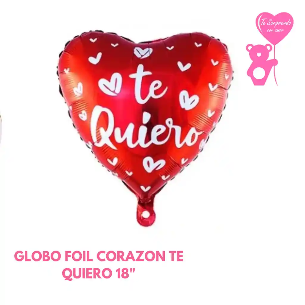 Globo Foil Corazon Te Quiero 18"