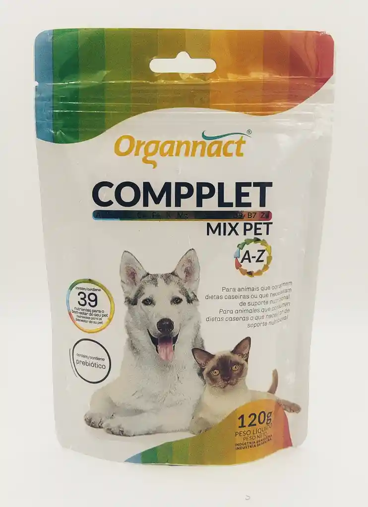 Compplet Mix Pet A-z 120g Para Mascotas