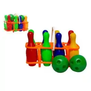 Juego De Bolos En Plásticos, Juegos Infantiles X 8 Bolos