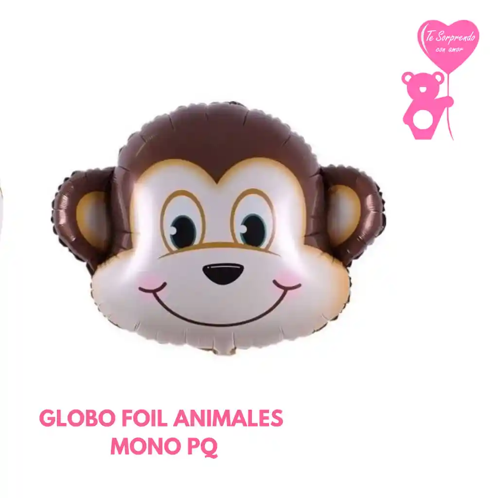 Globo Foil Animales Mono Pequeño 14"