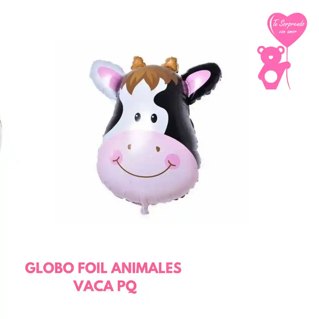 Globo Foil Animales Vaca Pq