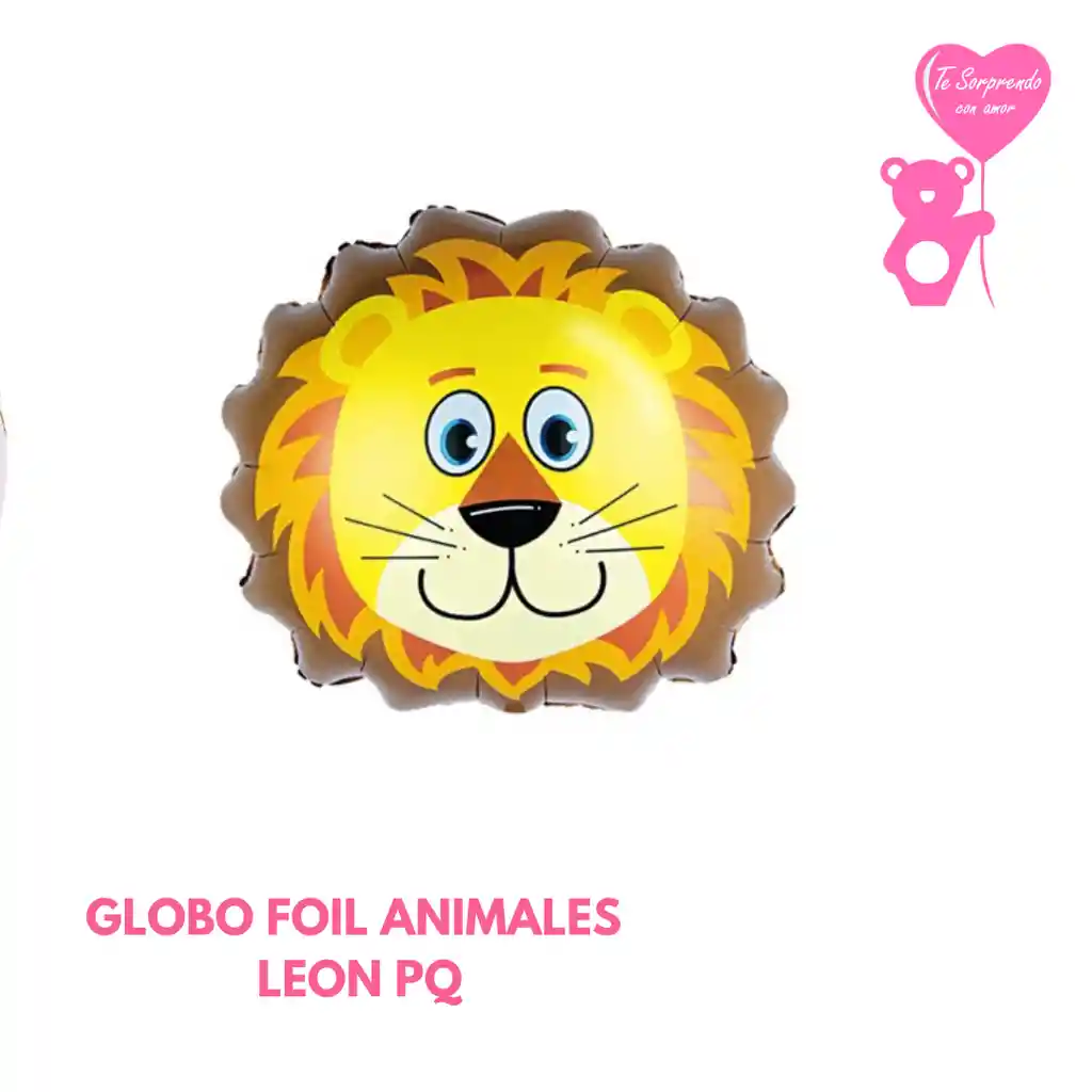 Globo Foil Animales Leon Pequeño 14"