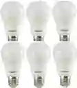 Bombillo Led De 11w Luz Calida - Seis Bombilos