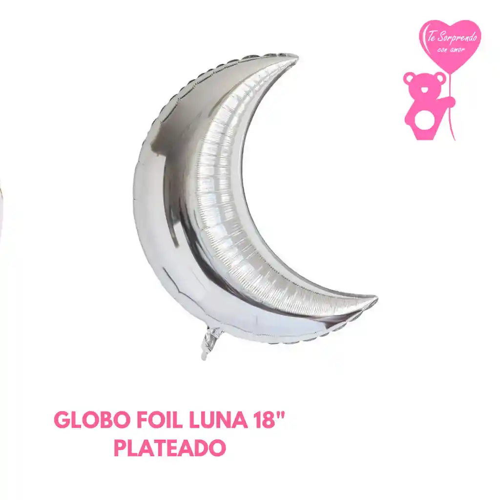 Globo Foil Luna Plateado Grande 18"