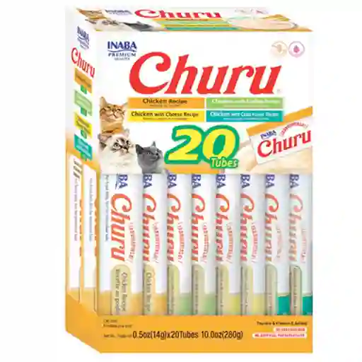 Churu - Inaba Cat Snack Churu Caja Variedad Pollo 280 G