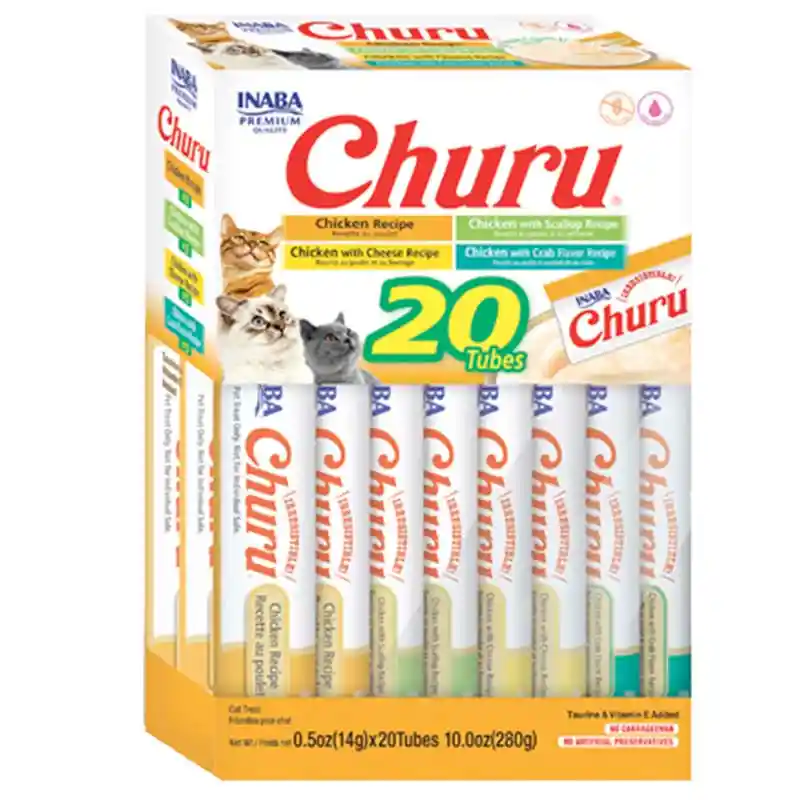 Churu - Inaba Cat Snack Churu Caja Variedad Pollo 280 G