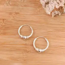 Par De Candonga Delgada Con Perla