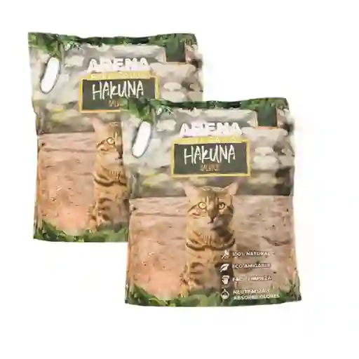Hakuna - Combo 2 Arenas Aglomerantes Premium Hakuna Natural