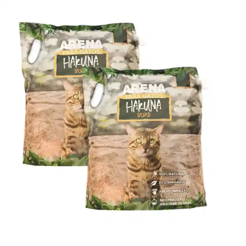 Hakuna - Combo 2 Arenas Aglomerantes Premium Hakuna Natural