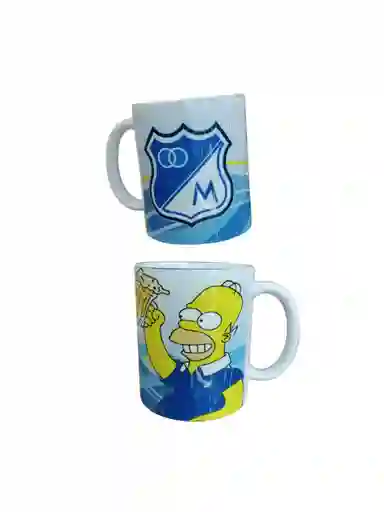 Mug Pocillo Millonarios Con Homero