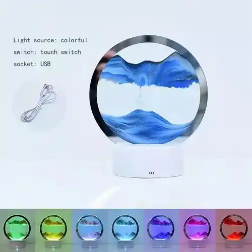 Arte De Arena En Movimiento 3d Decoración De Mesa